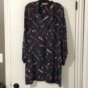 Rebecca Taylor Gray Floral Dress